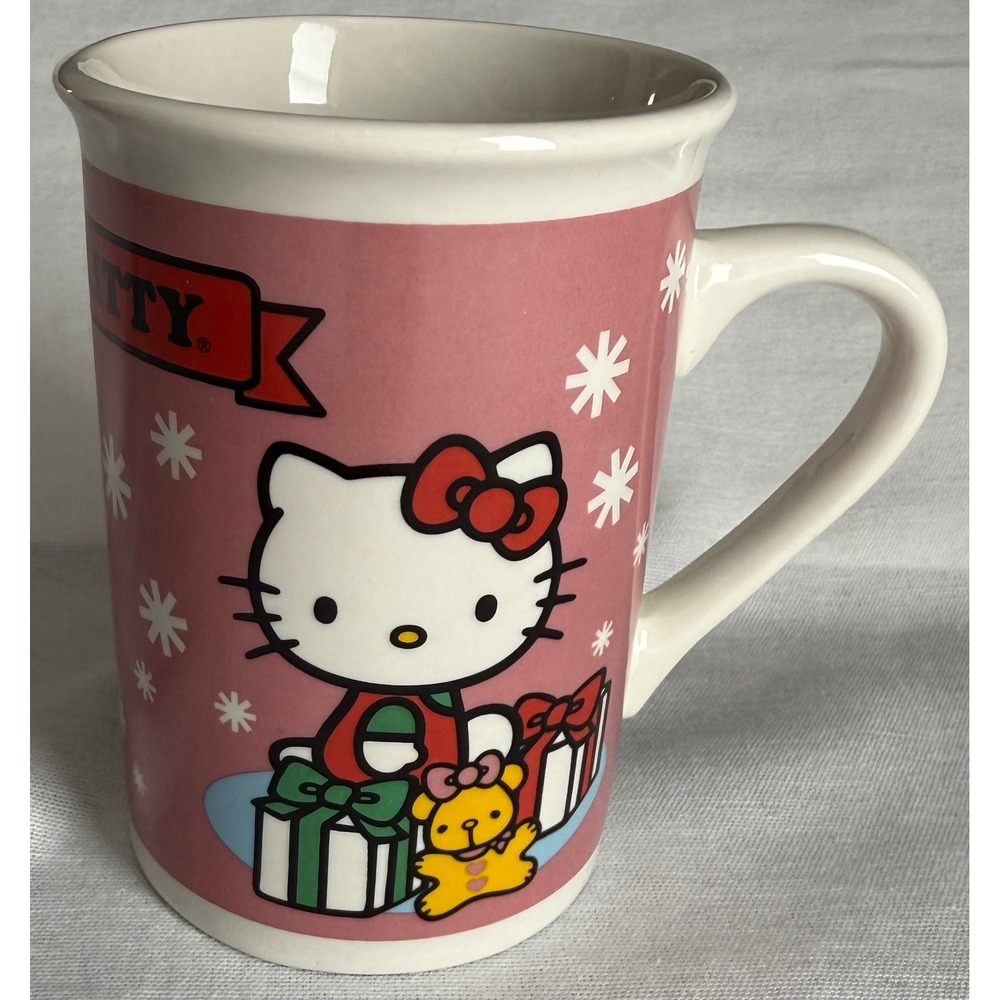 Sanrio Hello Kitty Christmas Holiday Mug Pink Toy Soldier 2013 Frankford Candy